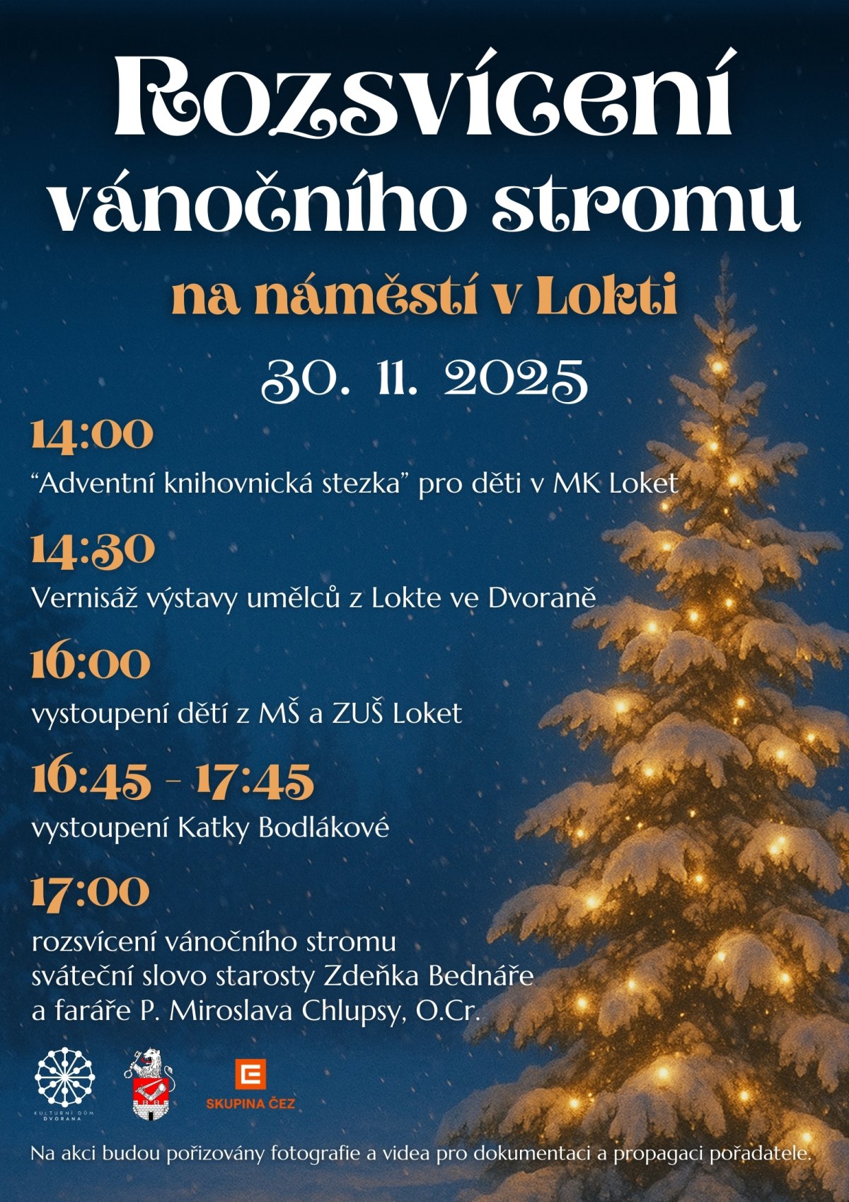 Rozsvícení vánočního stromu